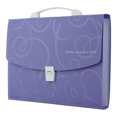 Портфель пластиковий на 1відділення BAROCCO фіолетовий
