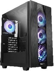 Корпус CHIEFTEC Gaming Hunter 2 Tempered Glass Edition, без БП, 1xUSB3.1, 1xUSB Type-C, 4x120мм RAINBOW ARGB, ATX, черный