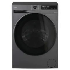 Пральна машина Candy ProWash 550 фронтальна, 8кг, 1400, A, 42.7см, дисплей, пара, інвертор, люк чорний, cріблястий