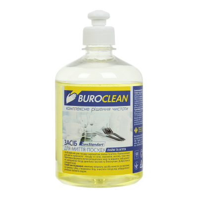 Засіб д/посуду BUROCLEAN EuroStandart 500 мл Лайм та м'ята