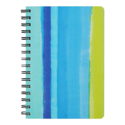 Книга для нотаток COLOUR LINES, А5, 96 арк., клітинка, тв. картонна обкладинка, синя