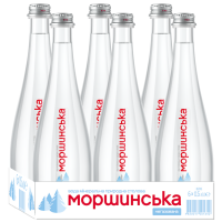 Вода мінеральна Моршинська негазована скляна пляшка 6 х 0.5л, 6 шт.