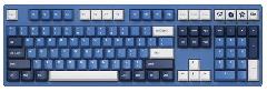 Клавиатура механическая Akko 3108DS Ocean Star 108Key, CS Pink V2, USB-A, EN/UKR, No Led, Блакитний