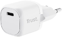 Зарядное устройство сетевое Trust Maxo 20Вт, USB-C PD, білий