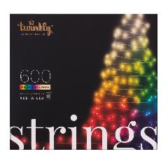 Smart LED Гирлянда Twinkly Strings RGBW 600, Gen II, IP44, длина 48м, кабель черный