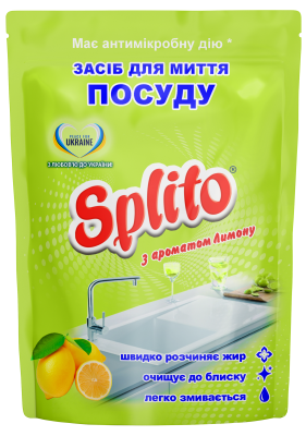 Засіб для  посуду лимон дой-пак 500мл, Splito