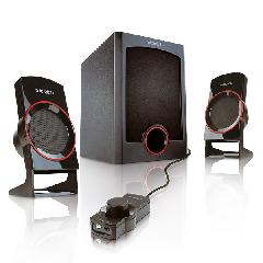 Акустична система MICROLAB M-111 2.1, 12W, mini-jack, чорний