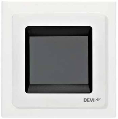 Терморегулятор Devi Devireg Touch 5...45 °C для теплої підлоги сенсорний вбудований дротовий датчик 16A 230В білий