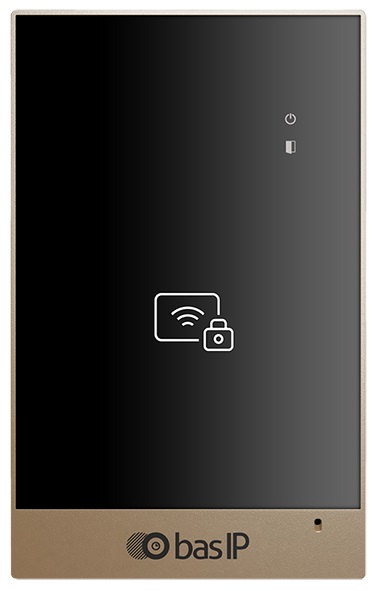 Считыватель BAS-IP CR-02BD, Mifare, Bluetooth, NFC, бесконтактная карта, золотой