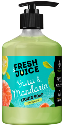Мило рідке Fresh Juice 460мл  Yuzu&Mandarin New