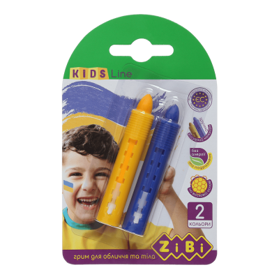 Грим для обличчя та тіла з висувним механізмом, 2 кольори, KIDS Line