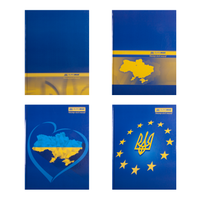 Книга канцелярська тверда обкладинка, 192 аркушів, клітинка