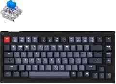 Клавиатура Keychron V1 84 Key QMK Gateron G PRO Blue Hot-Swap RGB Carbon Black