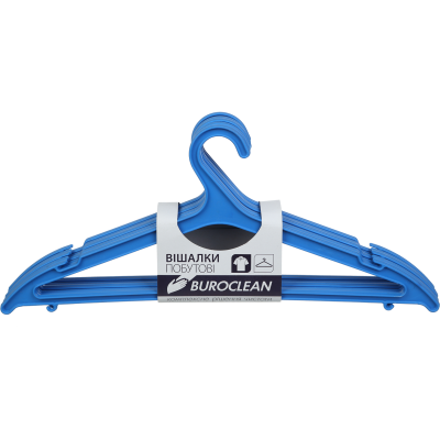 Вішалки побутові, асорті, 5шт, Buroclean