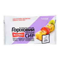Сир Комо Горіховий з волоським горіхом твердий 50% 185г. Масова частка жиру в сухій речовині 50%. Склад: молоко коров`яче нормалізоване пастеризоване (молоко коров`яче незбиране, молоко коров`яче знеж