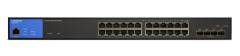 Комутатор Linksys LGS328MPC 24xGE PoE, 4x10GE SFP+, 410Вт, Керований L3