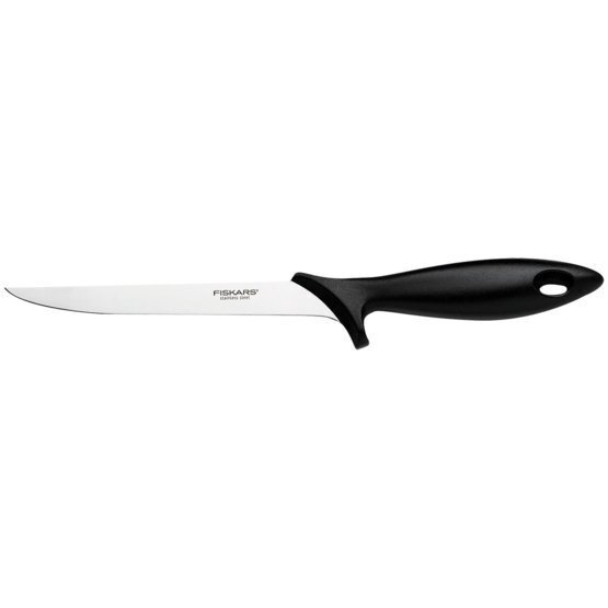 Кухонный нож филейный з гибким лезвием Fiskars Essential, 17,6 см