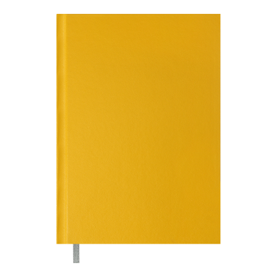 Книга записна OPTIMAL, А5, 64 арк., клітинка, обкл. штучна шкіра, жовта