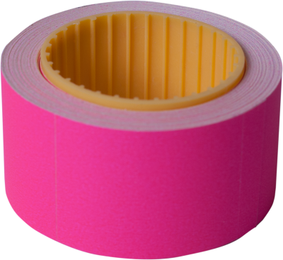 Цінник 30*40мм,  (150шт, 4.5м), прямокутний, зовнішня намотка, малиновий