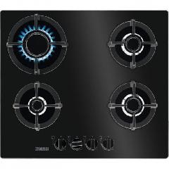 Варочная поверхность Zanussi газ на стекле, 60см, чугун, черный