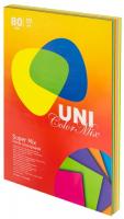 Папір кольорів Uni Color Super Mix A4, 160г/м2, 125арк., 5 кільк.