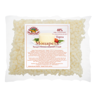 Поліська сироварня Продукт білково-жировий Моцарела 40% терта 1кг. Склад: молоко знежирене, замінник молочного жиру (олії та жири рослинні рафіновані вибілені дезодоровані: олія пальмова та її фракціі