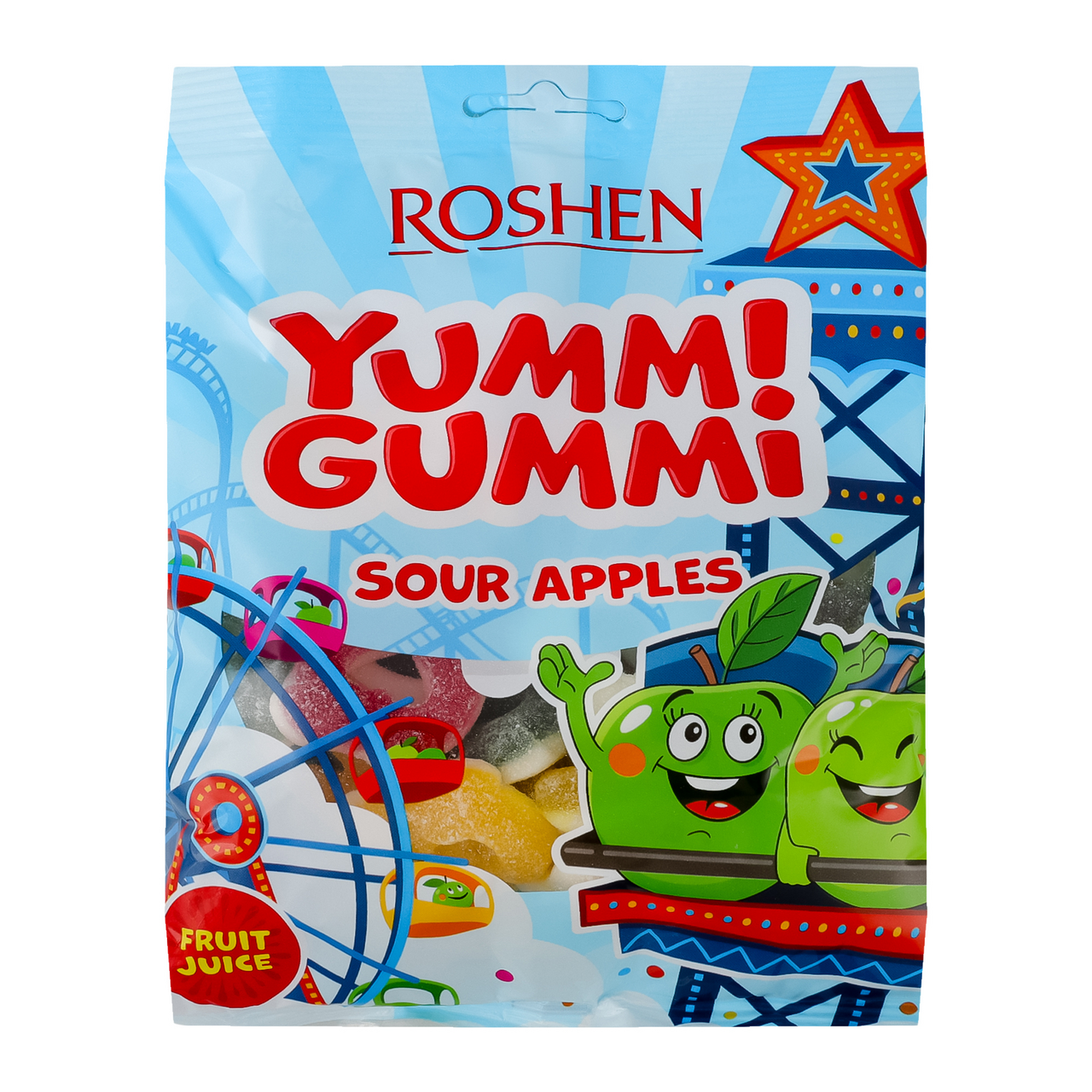 ヤミーマミー faulty apples yammymummy Цукерки желейні Roshen Yummi Gummi Sour apples 165г купити оптом у