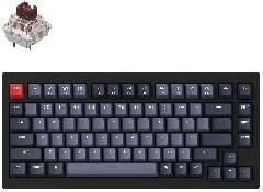 Клавиатура Keychron V1 84 Key QMK Gateron G PRO Brown Hot-Swap RGB Carbon Black