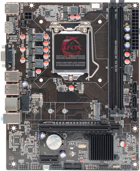 Материнская плата AFOX IH61-MA5-V6 s1155 H61 2xDDR3 D-Sub HDMI mATX