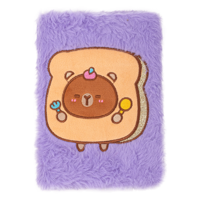 Блокнот плюшевий CAPYBARA 6, А5, 80 арк., клітинка, асорті, KIDS Line