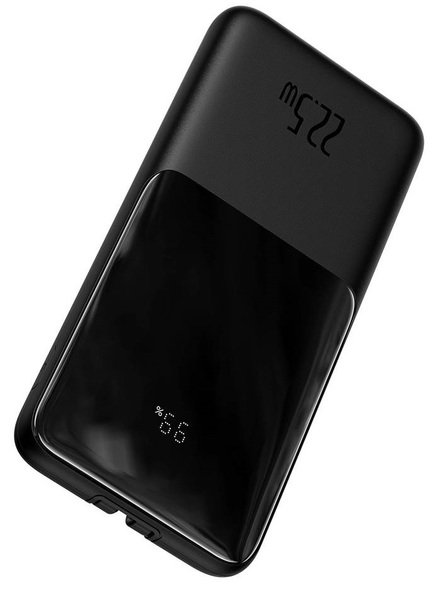 Портативное зарядное устройство Power Bank Baseus 10000mAh 22.5W Elf Digital Display Cable USB-C + Lightning Black