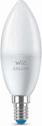 Розумна лампа WiZ E14 4.9W (40W 806Lm) C37 2200-6500K RGB Wi-Fi