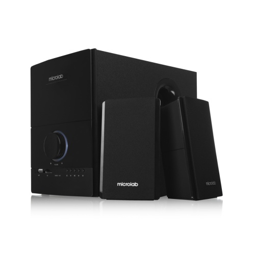 Акустична система MICROLAB M-500U 2.1, 40W, mini-jack/USB/SD, пк, чорний