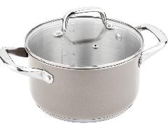 Кастрюля Lamart LT1046 JOLI, 18см, объём 2,7л бежевая