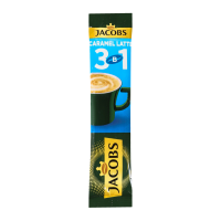 Напій кавовий Jacobs Caramel Latte 3в1 розчинний 12.3г. Склад: сироп глюкози, цукор, олія кокосова повністю гідрогенізована, мальтодекстрин, кава натуральна розчина (3.6%), стабілізатори (E340, E452),, 24 шт.