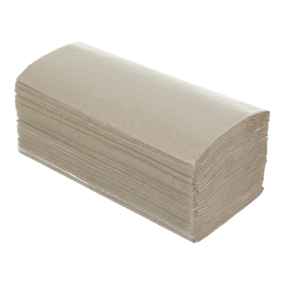Рушники паперові макулатурні V-подібні.,200шт., сірі BUROCLEAN.