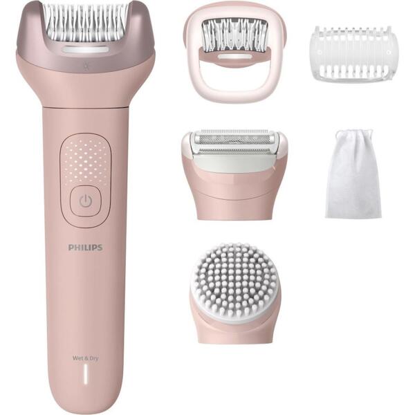 Епілятор Philips Series 9000 дисковий, аккумул., пінцет.-32, волог.+сух., насадок-4, футляр, рожевий