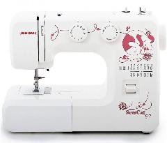 Швейная машина Janome Sew Cat 57, электромех., 15 швейных операций, 60Вт, петля полуавтомат
