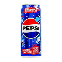 Напій безалкогольний Pepsi сильногазований на ароматизаторах 330мл. Склад: вода питна підготовлена, цукор, діоксид вуглецю, барвник (цукровий колер IV), ароматизатори, регулятор кислотності (ортофосфо, 24 шт.