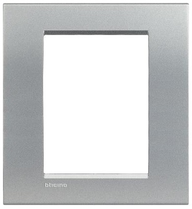 Bticino LivingLight Рамка прямоугольная, 3+3 м, алюминий