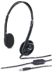 Гарнитура ПК стерео Genius HS-M200C, 2х mini-jack, 1,8м, черный