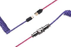 Кабель Ducky Premicord Joker, USB Type-A to Type-C, Purpule