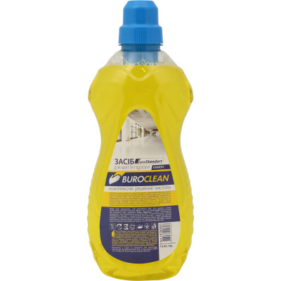 Засіб для миття підлоги BuroClean EuroStandart, 1л, Лимон