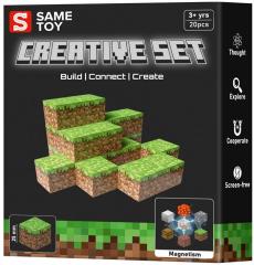 Конструктор магнітний Same Toy Creative Set Grass 20ел