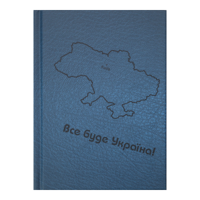 Записна книжка WEAVE, А6, 64 арк., клітинка, тверда обкладинка, мат. ламінація+лак, блакитна