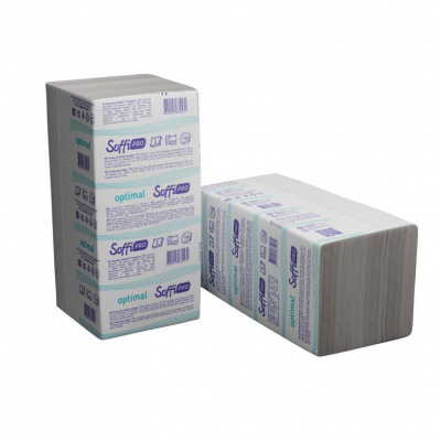 Рушник целюлозний "SoffiPRO OPTIMAL", 2-шар., 150 листів, V-склад, білий