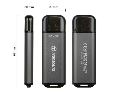 Накопичувач Transcend 512GB USB 3.2 Type-A JetFlash 920 R420/W400MB/s Чорний