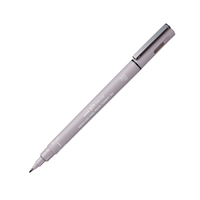 Лайнер браш Uni PIN Brush FINE LINE, світло-сірий