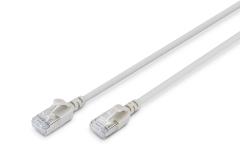 Патч-корд DIGITUS CAT 6a F-FTP Sliim, 0,3 м, AWG 32/7, Cu, LSZH, сірий