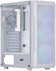 Корпус 2E GAMING Hexagon G338W без БЖ 2xUSB3.0, 1xUSBType-C, 3x120мм ARGB, 1x120мм, VGA 330мм, LCS ready, HUB, TG Side Panel, ATX, білий